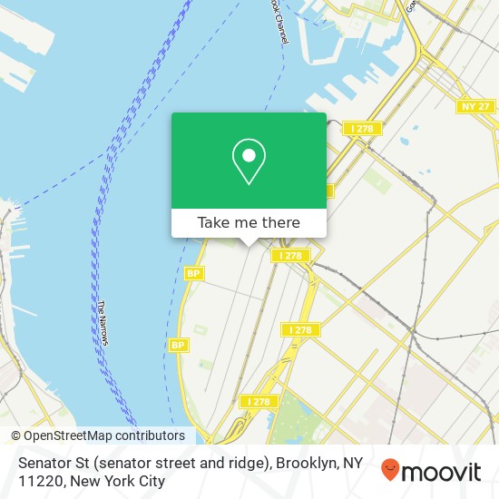 Mapa de Senator St (senator street and ridge), Brooklyn, NY 11220