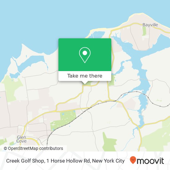 Mapa de Creek Golf Shop, 1 Horse Hollow Rd