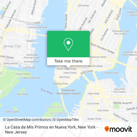La Casa de Mis Primos en Nueva York map