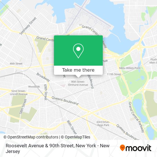 Roosevelt Avenue & 90th Street map