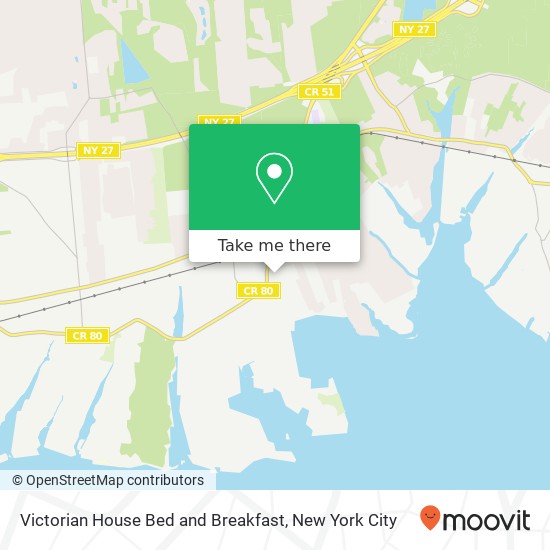 Mapa de Victorian House Bed and Breakfast