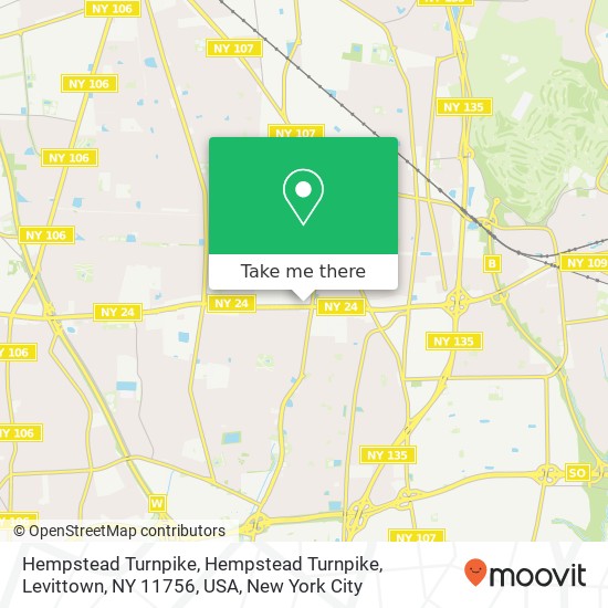 Mapa de Hempstead Turnpike, Hempstead Turnpike, Levittown, NY 11756, USA