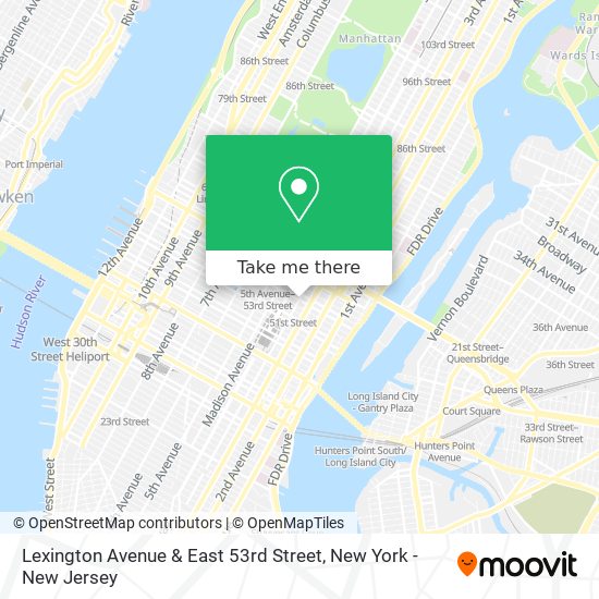 Mapa de Lexington Avenue & East 53rd Street