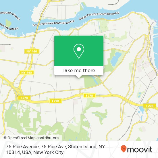 75 Rice Avenue, 75 Rice Ave, Staten Island, NY 10314, USA map