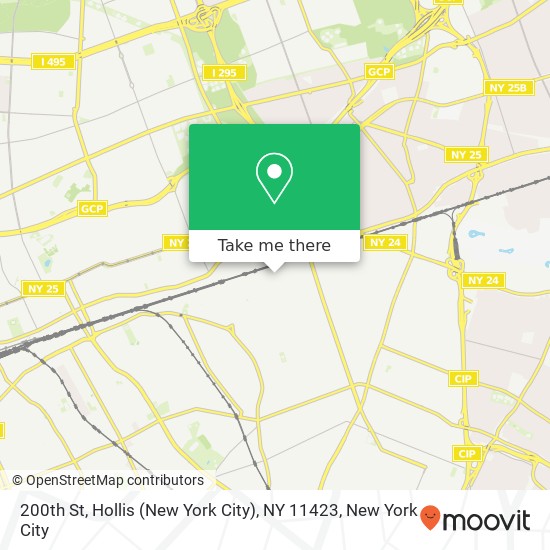 200th St, Hollis (New York City), NY 11423 map