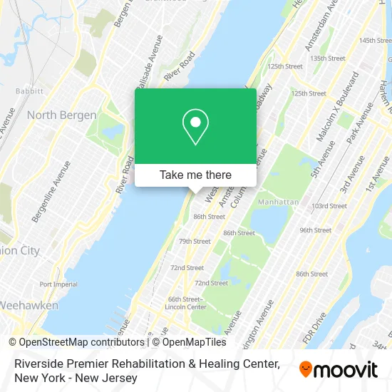 Riverside Premier Rehabilitation & Healing Center map