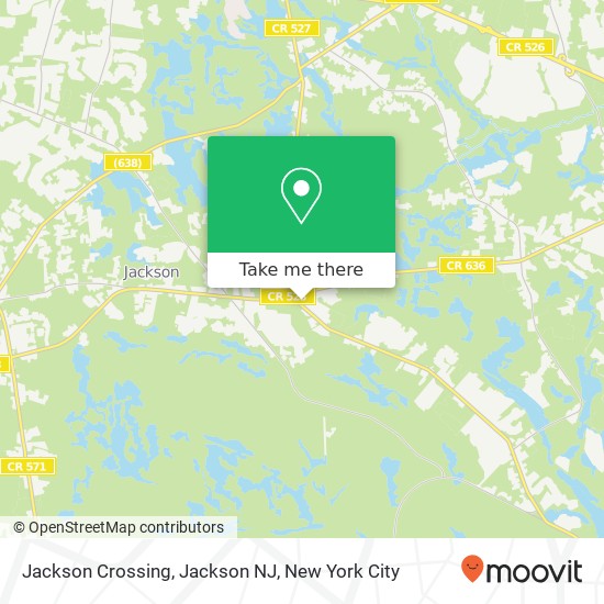 Jackson Crossing, Jackson NJ map