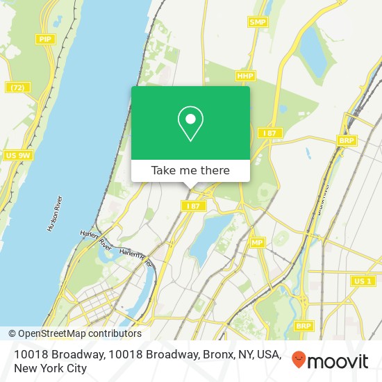 Mapa de 10018 Broadway, 10018 Broadway, Bronx, NY, USA