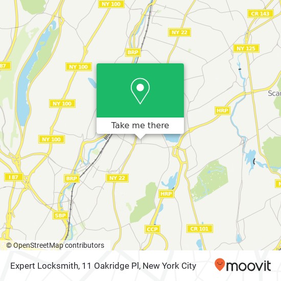 Mapa de Expert Locksmith, 11 Oakridge Pl