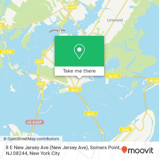 8 E New Jersey Ave (New Jersey Ave), Somers Point, NJ 08244 map