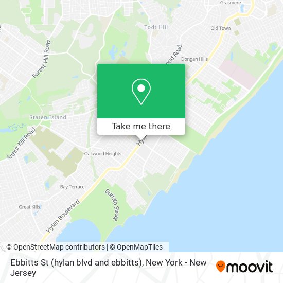 Ebbitts St (hylan blvd and ebbitts) map