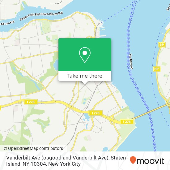 Vanderbilt Ave (osgood and Vanderbilt Ave), Staten Island, NY 10304 map