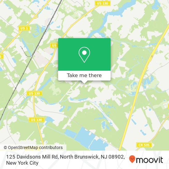 125 Davidsons Mill Rd, North Brunswick, NJ 08902 map