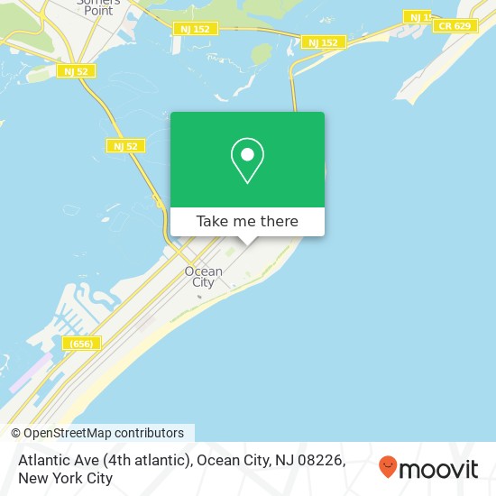 Mapa de Atlantic Ave (4th atlantic), Ocean City, NJ 08226