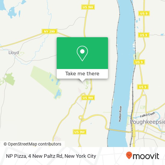 Mapa de NP Pizza, 4 New Paltz Rd