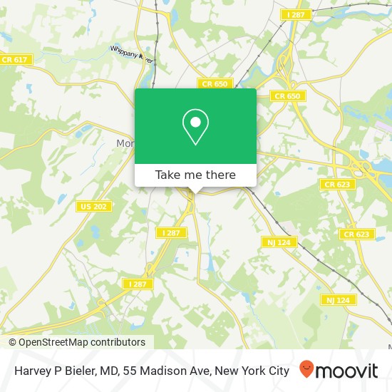 Mapa de Harvey P Bieler, MD, 55 Madison Ave