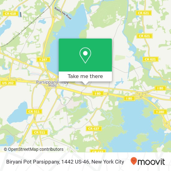 Biryani Pot Parsippany, 1442 US-46 map