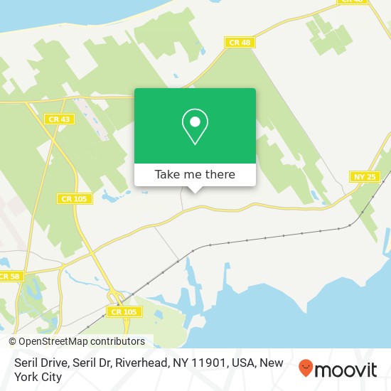 Mapa de Seril Drive, Seril Dr, Riverhead, NY 11901, USA