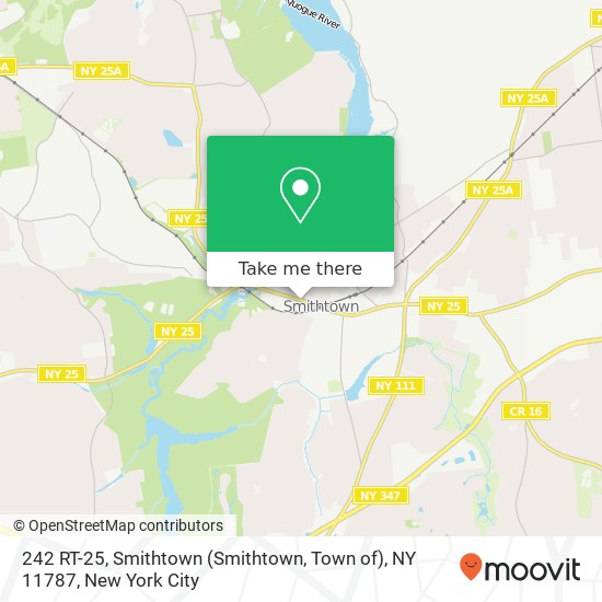 242 RT-25, Smithtown (Smithtown, Town of), NY 11787 map