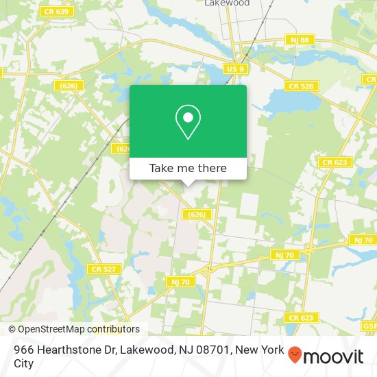 966 Hearthstone Dr, Lakewood, NJ 08701 map