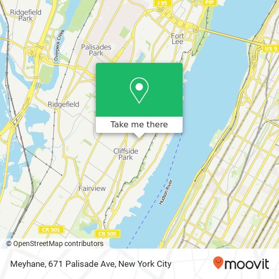 Mapa de Meyhane, 671 Palisade Ave