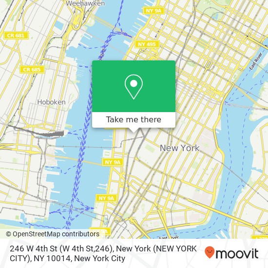 246 W 4th St (W 4th St,246), New York (NEW YORK CITY), NY 10014 map
