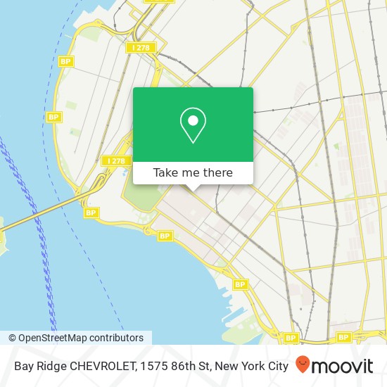 Bay Ridge CHEVROLET, 1575 86th St map