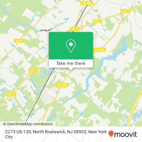 Mapa de 2273 US-130, North Brunswick, NJ 08902