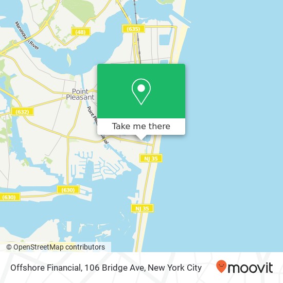 Offshore Financial, 106 Bridge Ave map