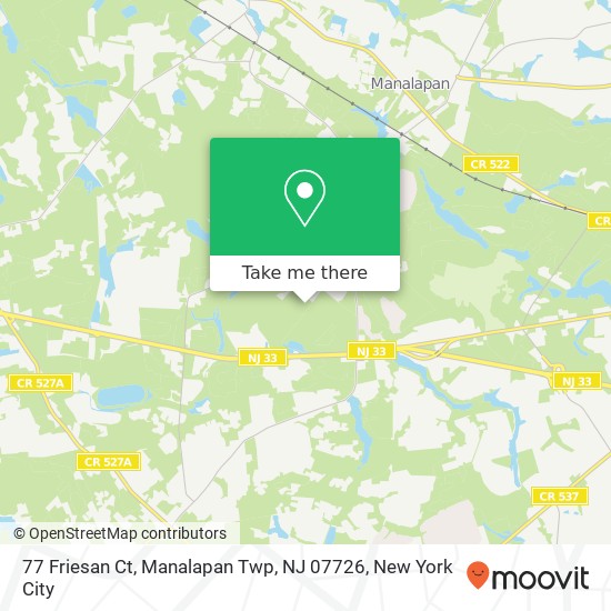 77 Friesan Ct, Manalapan Twp, NJ 07726 map
