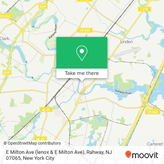 E Milton Ave (lenox & E Milton Ave), Rahway, NJ 07065 map