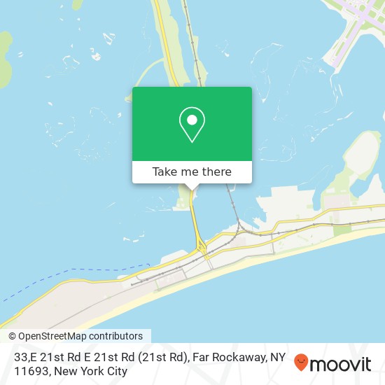 Mapa de 33,E 21st Rd E 21st Rd (21st Rd), Far Rockaway, NY 11693