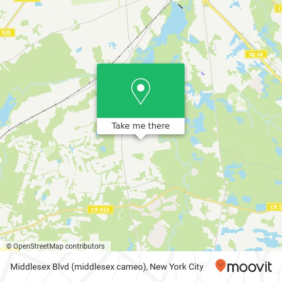 Mapa de Middlesex Blvd (middlesex cameo), Monroe Twp (Monroe Twp (Middlesex county)), NJ 08831