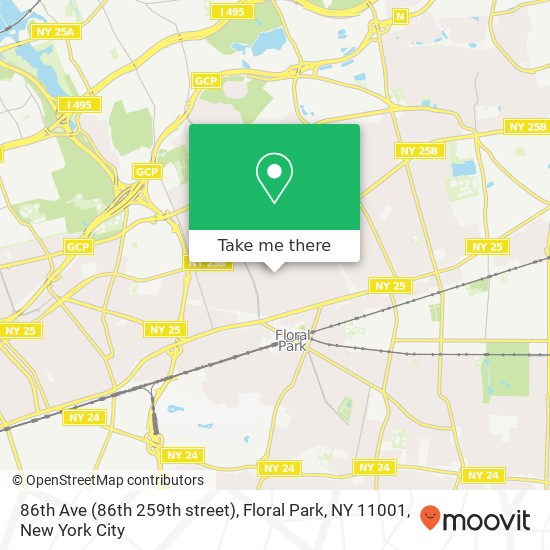 86th Ave (86th 259th street), Floral Park, NY 11001 map