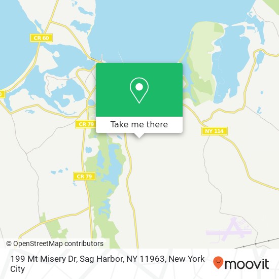 199 Mt Misery Dr, Sag Harbor, NY 11963 map