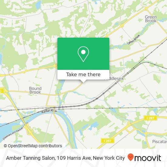 Mapa de Amber Tanning Salon, 109 Harris Ave