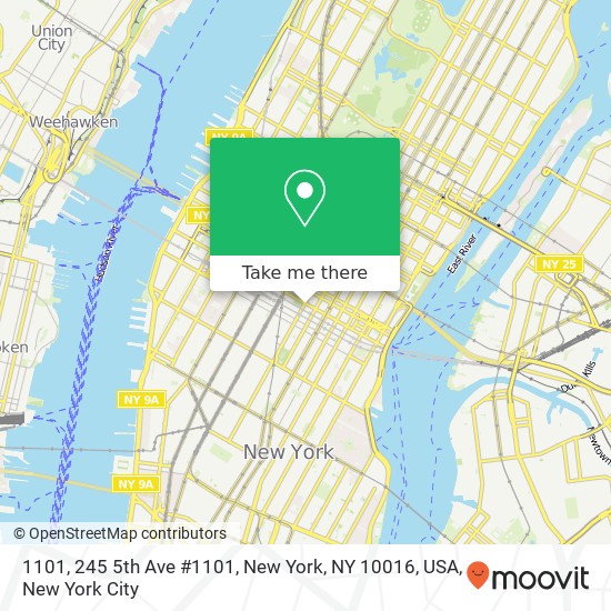 Mapa de 1101, 245 5th Ave #1101, New York, NY 10016, USA