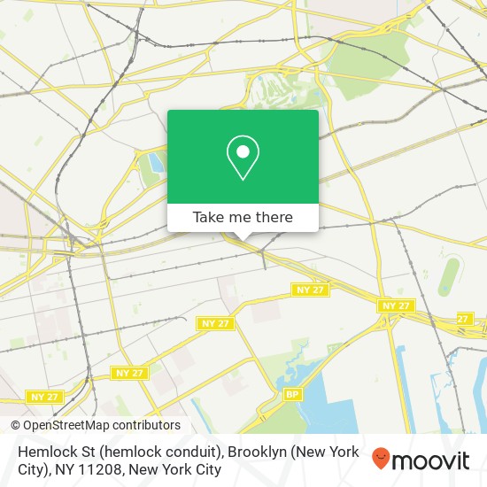 Hemlock St (hemlock conduit), Brooklyn (New York City), NY 11208 map