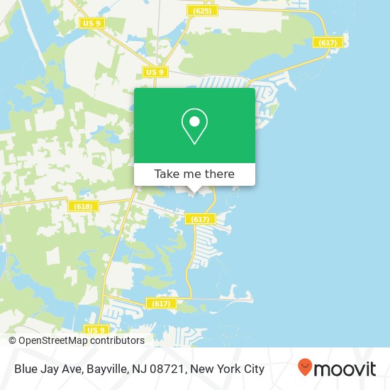 Blue Jay Ave, Bayville, NJ 08721 map