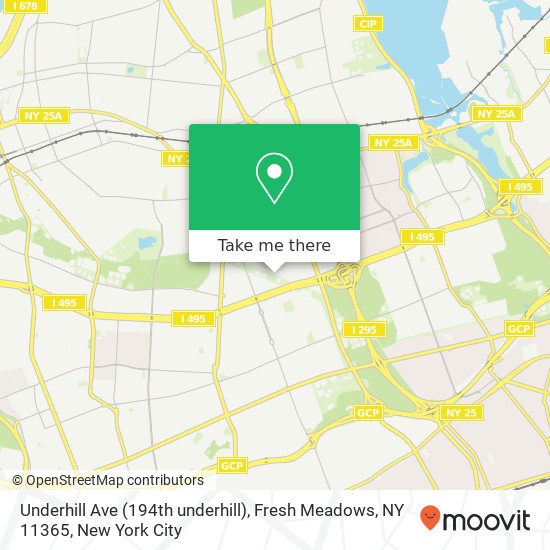 Underhill Ave (194th underhill), Fresh Meadows, NY 11365 map