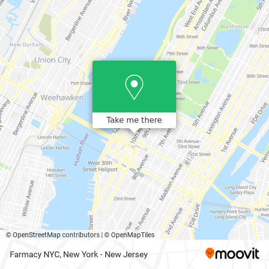 Farmacy NYC map