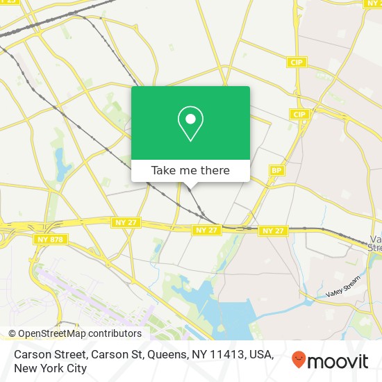Mapa de Carson Street, Carson St, Queens, NY 11413, USA