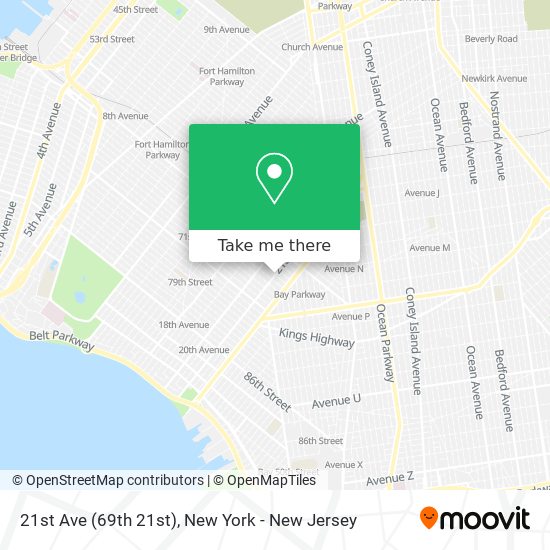 Mapa de 21st Ave (69th 21st)