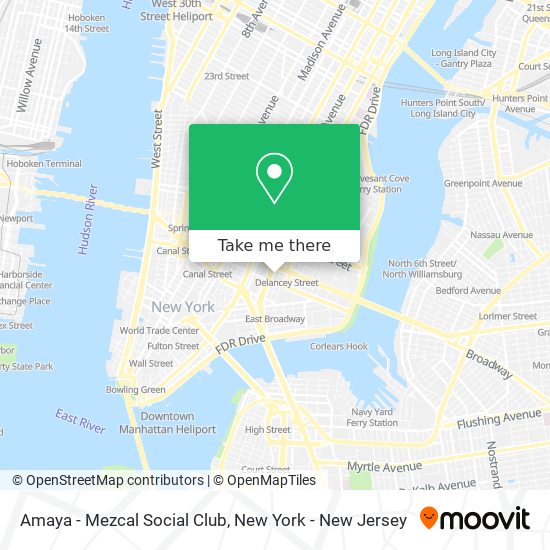 Mapa de Amaya - Mezcal Social Club