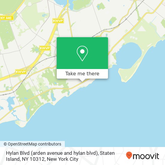 Hylan Blvd (arden avenue and hylan blvd), Staten Island, NY 10312 map