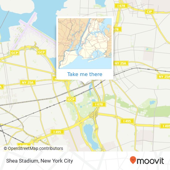 Shea Stadium, 12601 Roosevelt Ave map