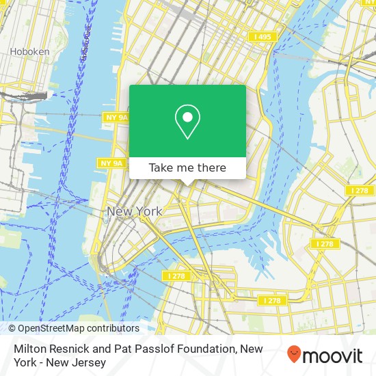 Milton Resnick and Pat Passlof Foundation map