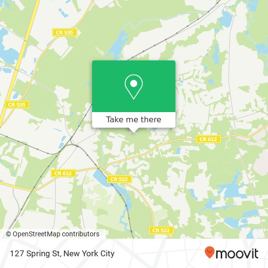 Mapa de 127 Spring St, Monroe Twp, NJ 08831