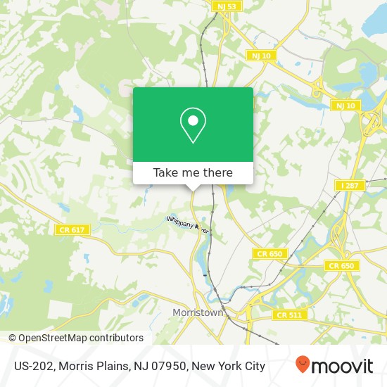 Mapa de US-202, Morris Plains, NJ 07950