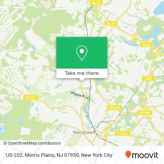 US-202, Morris Plains, NJ 07950 map